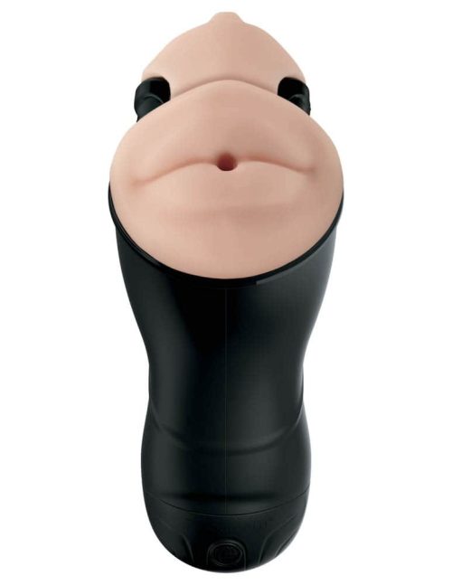 Double Penetration Vibrating Stroker  Light/Black - Image 4