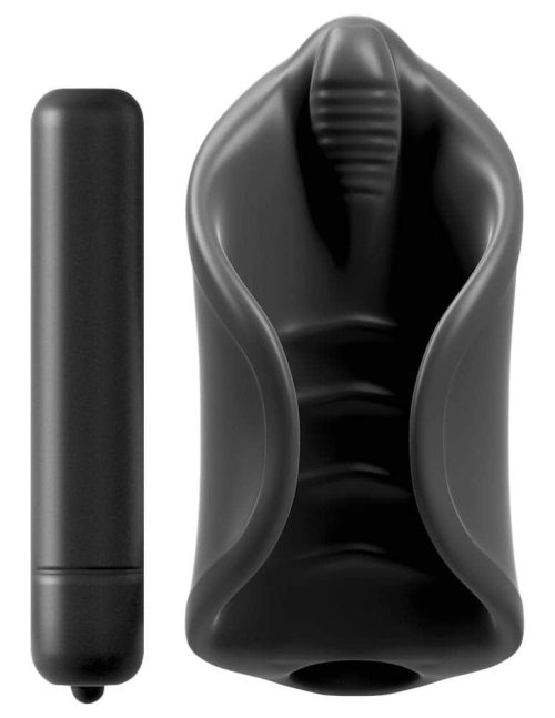 Vibrating Silicone Stimulator Black - Image 3