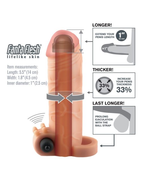 Vibrating Real Feel 1" Extension  Light - Image 3