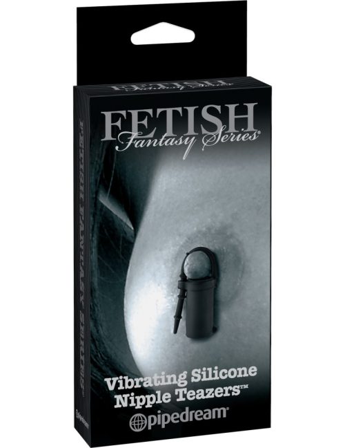 Vibrating Silicone Nipple Teazers  Black - Image 1