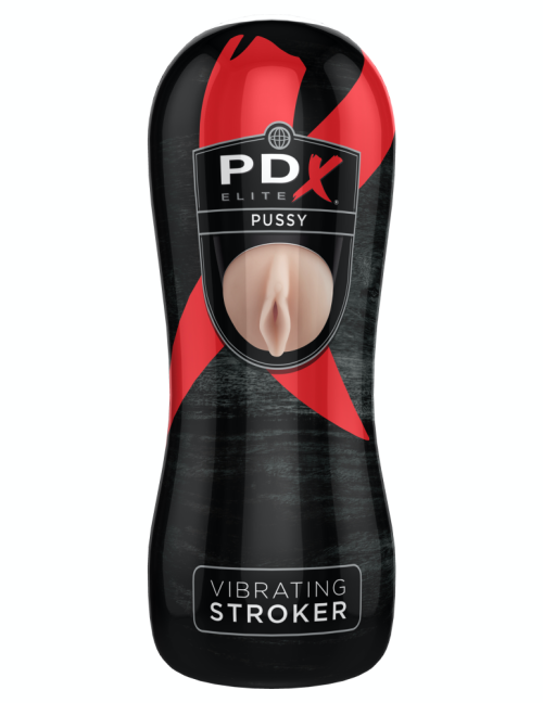 Vibrating Pussy Stroker  Light/Black - Image 2