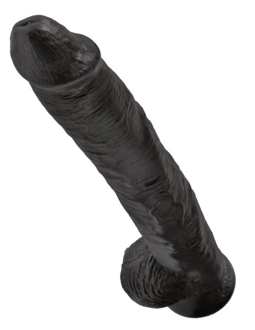 14" Cock with Balls  Black - Image 4