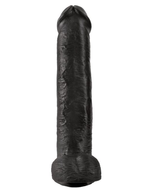 15" Cock with Balls  Black - Image 3