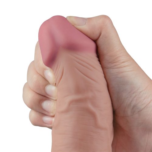 9.5" REAL SOFTEE Rechargeable Vibrating Dildo(Flesh) - Image 4