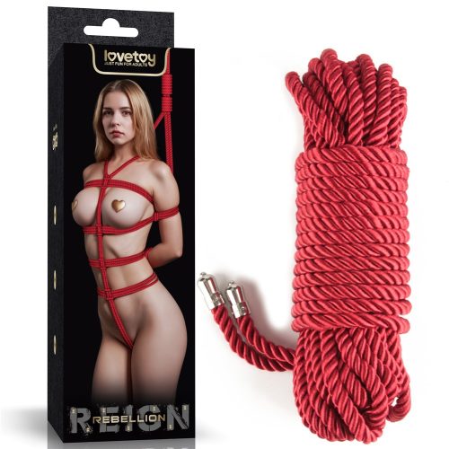 Rebellion Reign Crimson Silky Bondage Rope - Image 3