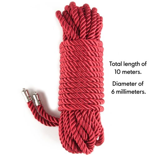 Rebellion Reign Crimson Silky Bondage Rope - Image 4