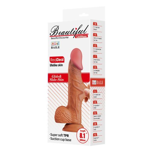 Beautiful Catoblepas 8,1 " Dildo Brown