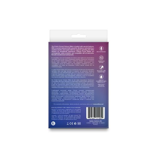 Colours - Curve - Vibrating - 5" Dildo - Purple - Image 3