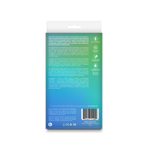 Colours - Curve - Vibrating - 6" Dildo - Teal - Image 3